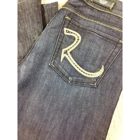 Rock Revival Womens Bootcut Kasandra Jeans*Embellished Pockets*Dark Wash*30*NWOT - Picture 4 of 12